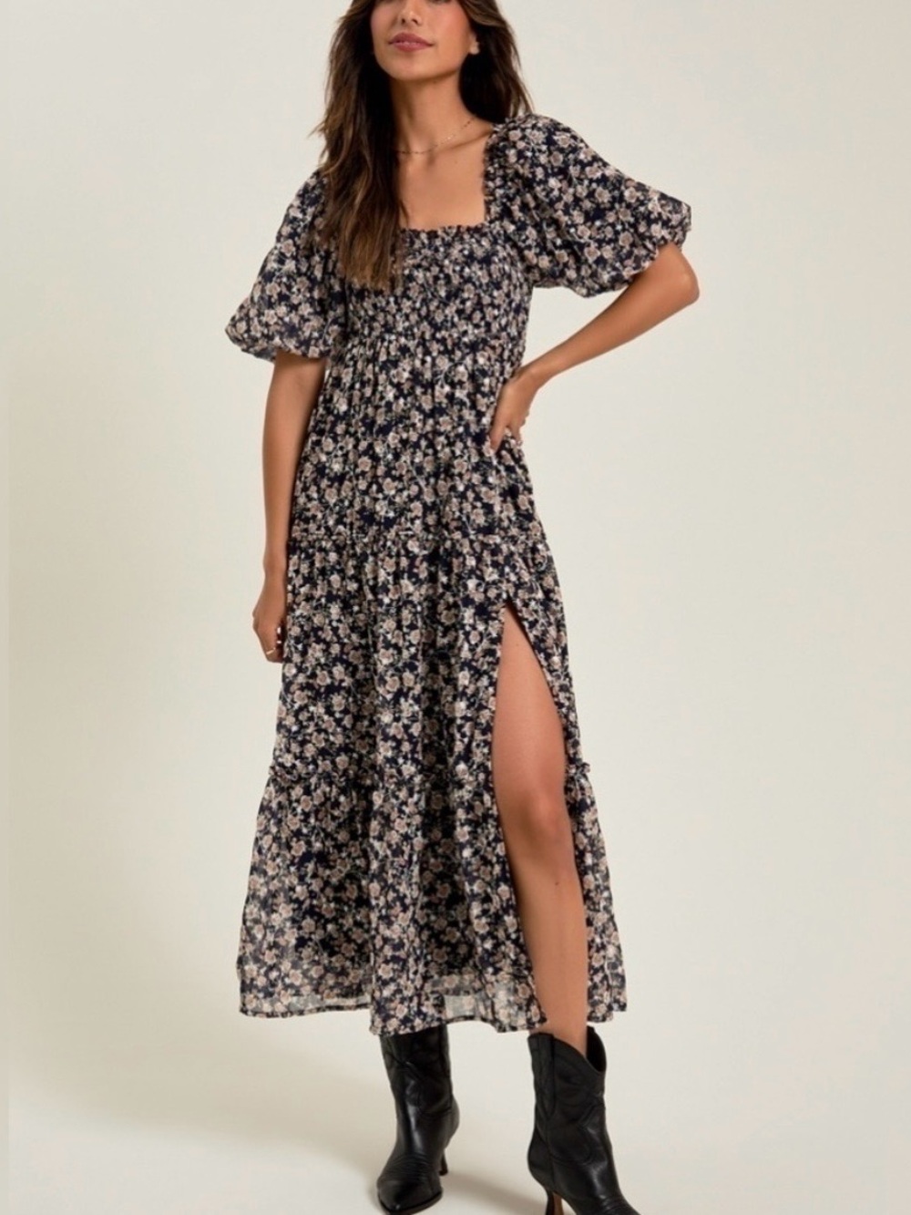 Altar’d State Ellisha Floral Maxi Dress